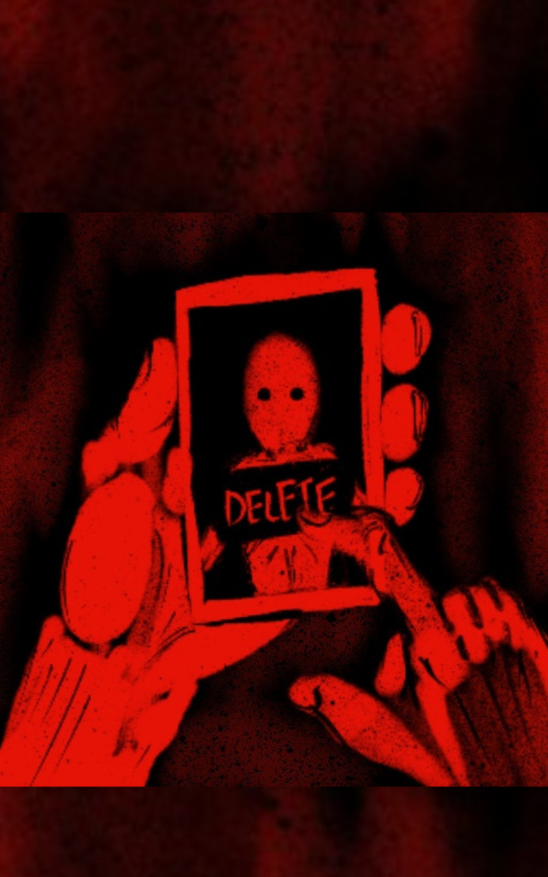 Phone showing content